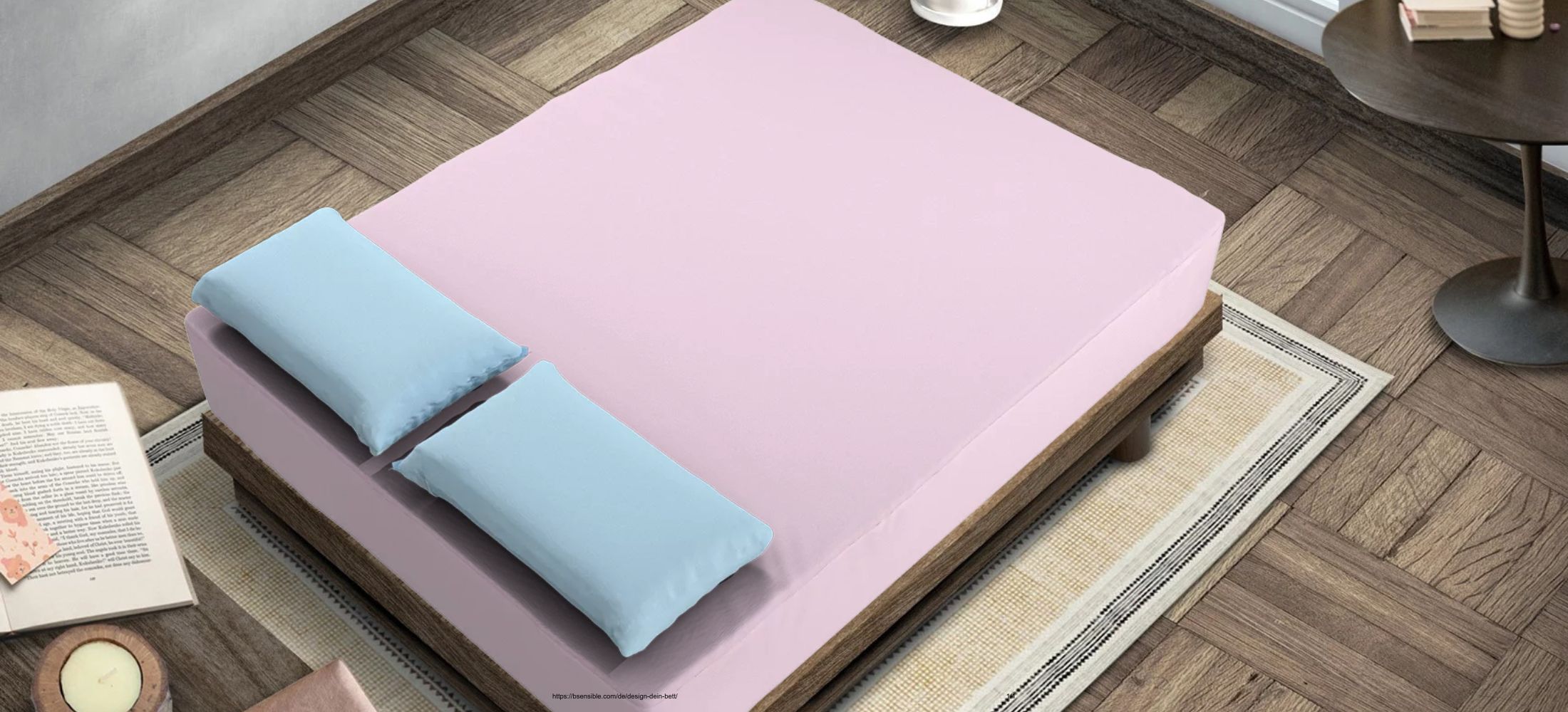 Wasserdichtes BSensible Spannbettlaken auf Matratze, schützt vor Feuchtigkeit und Milben, atmungsaktiv und hautfreundlich